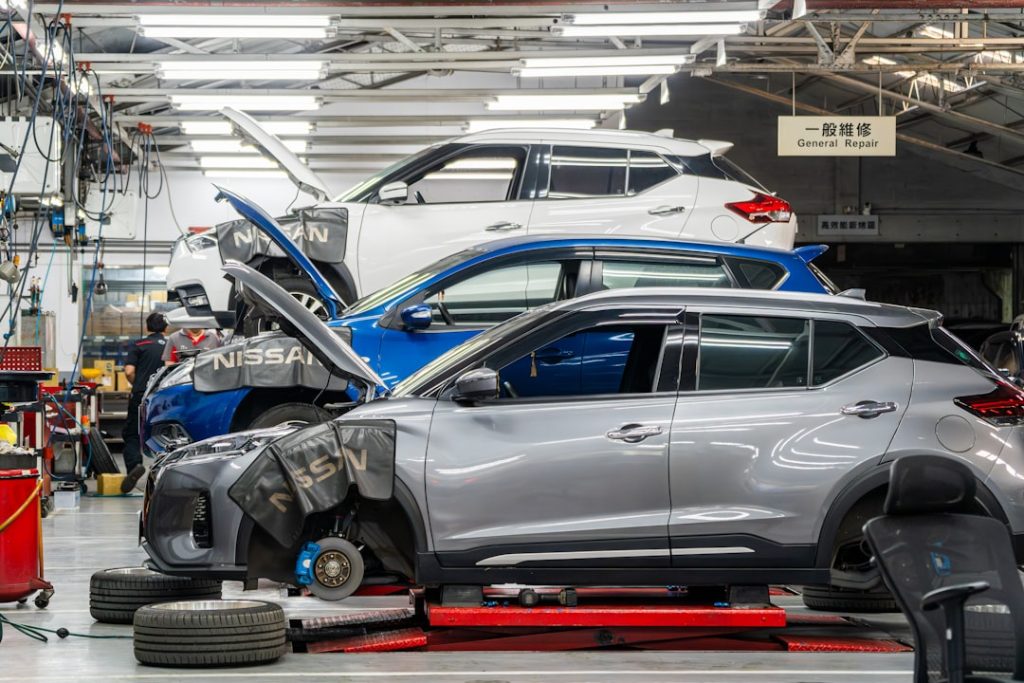 Service centers for the Nissan car brand.