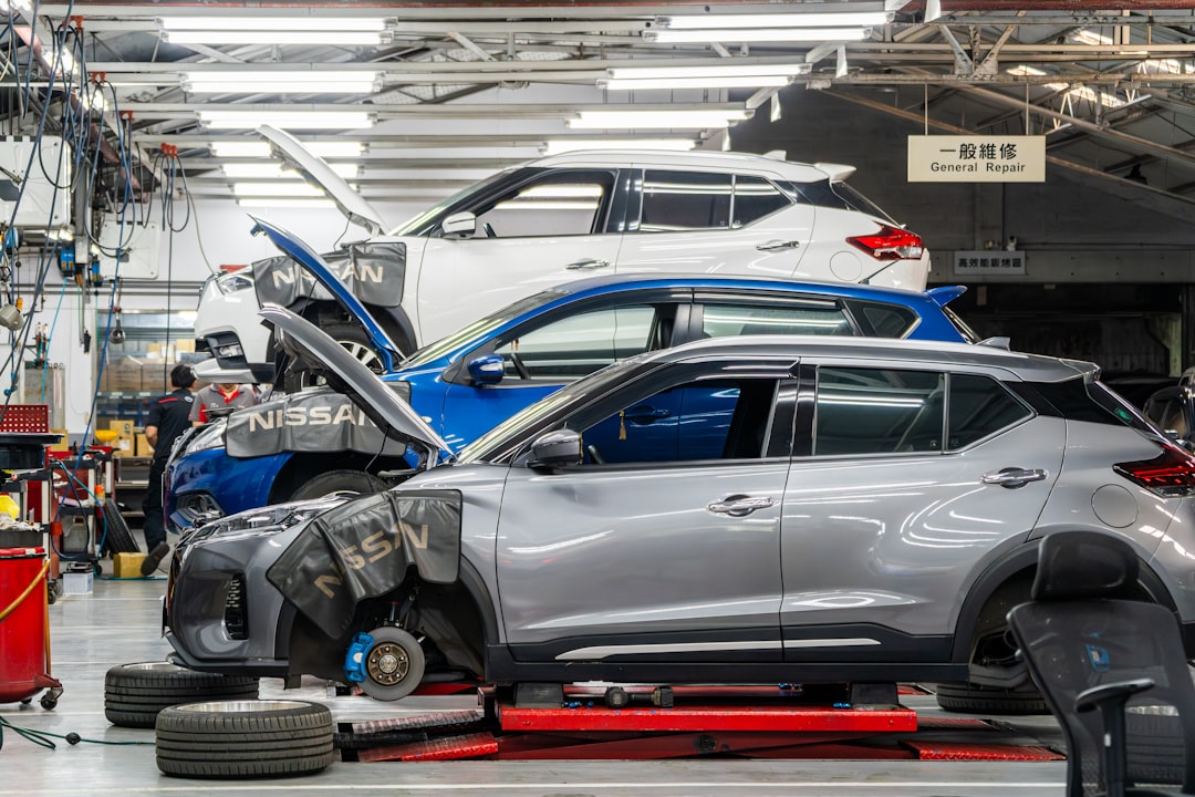 Service centers for the Nissan car brand.